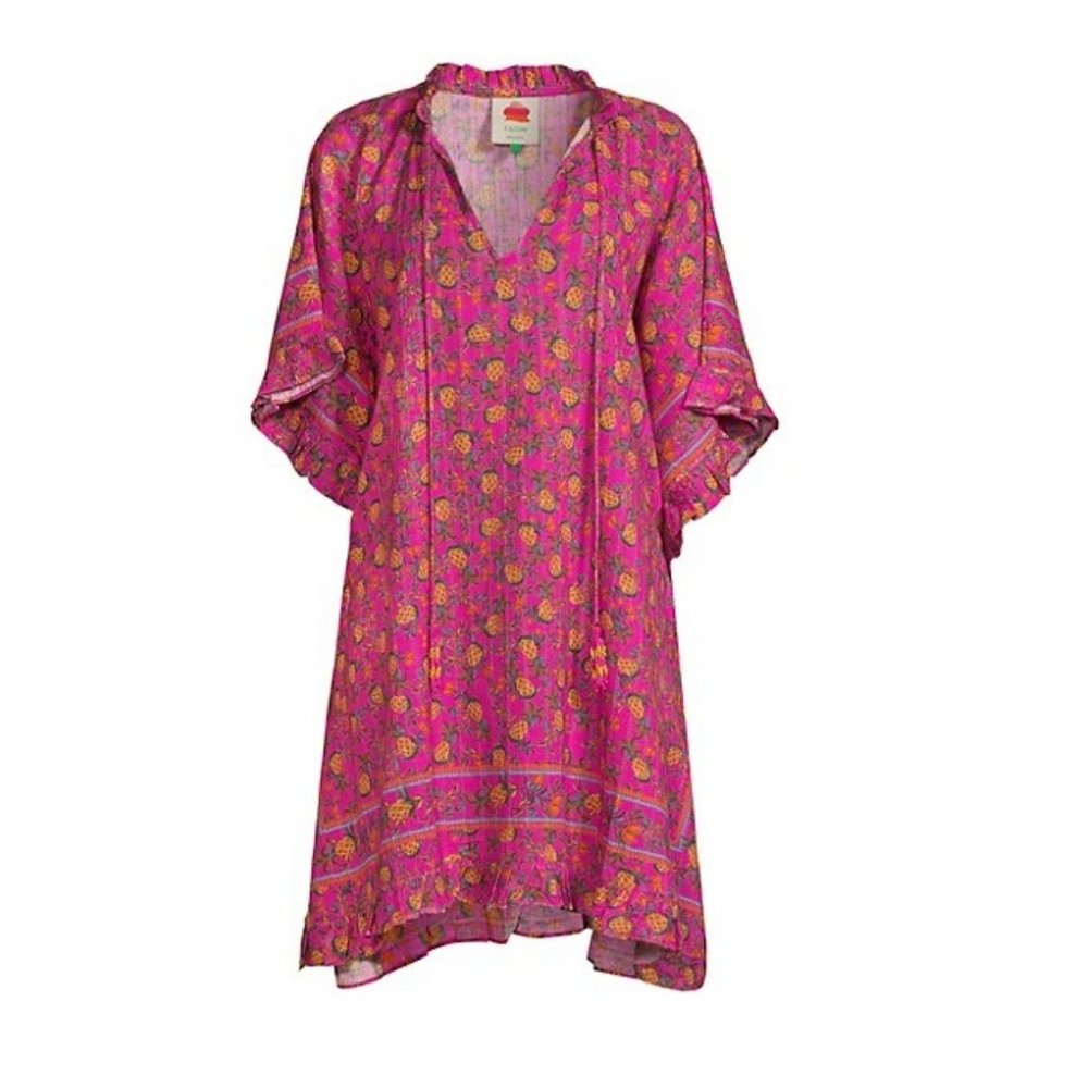 FARM RIO Fruit Dots Coverup Dress Small